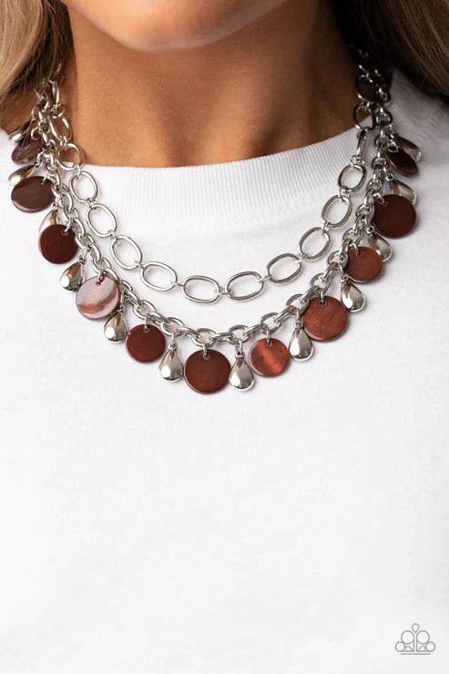 Beachfront Fabulous Brown Necklace
