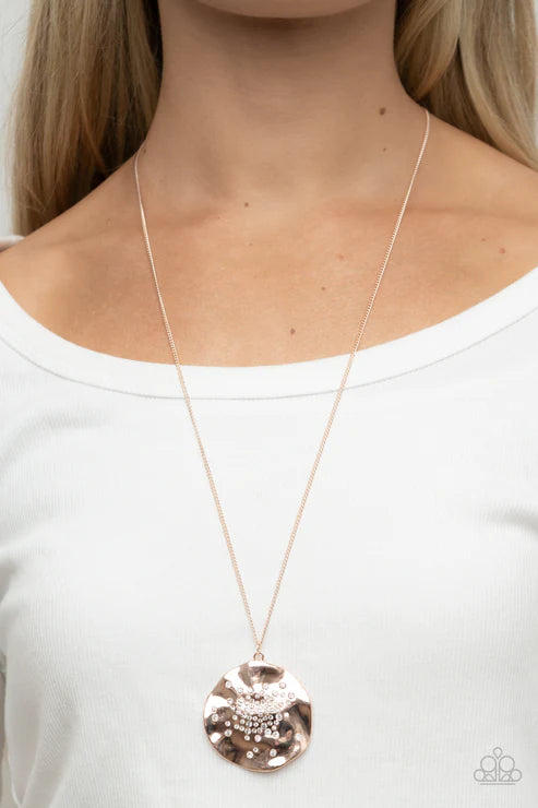 Boom and COMBUST Rose Gold Necklace