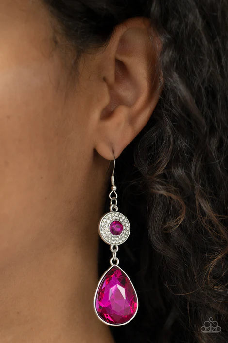Collecting My Royalties - Pink Earring