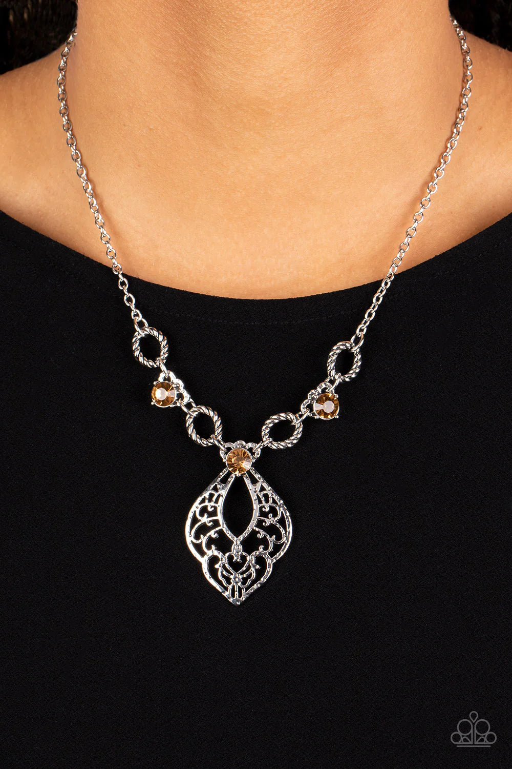 Contemporary Connections Brown Necklace
