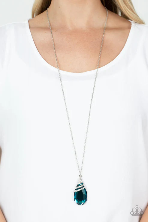 Demandingly Diva Blue Necklace