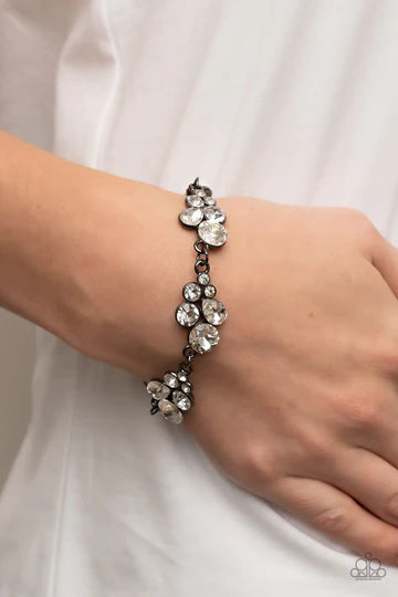 Duchess Dowry - Black Bracelet Gun Metal