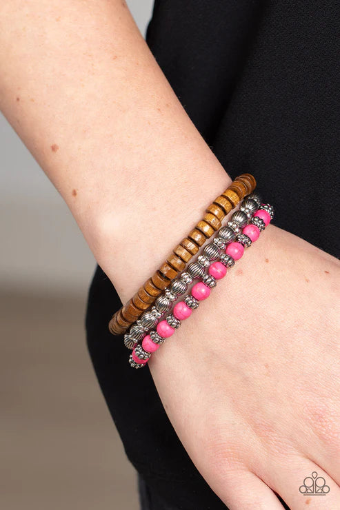 ESCAPADE Route Pink Bracelet