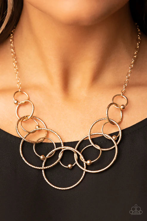 Encircled in Elegance Gold Necklace