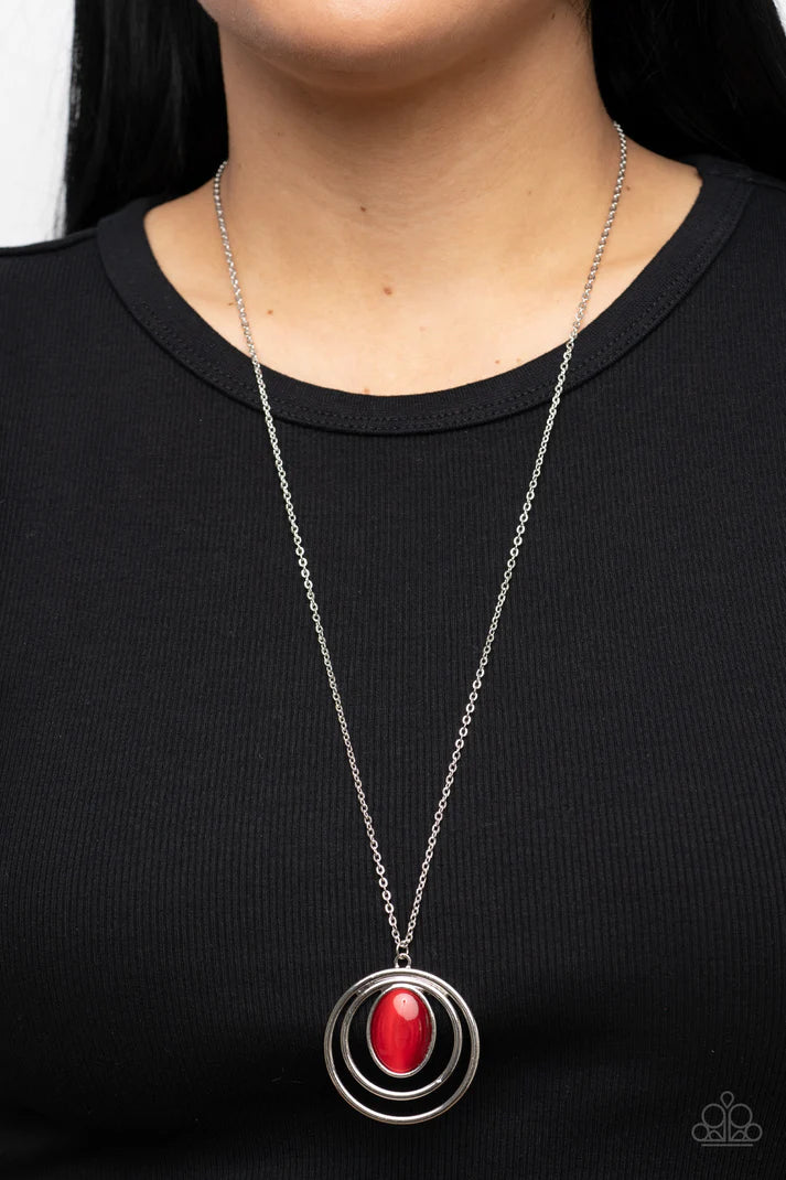 Epicenter of Elegance - Red Necklace