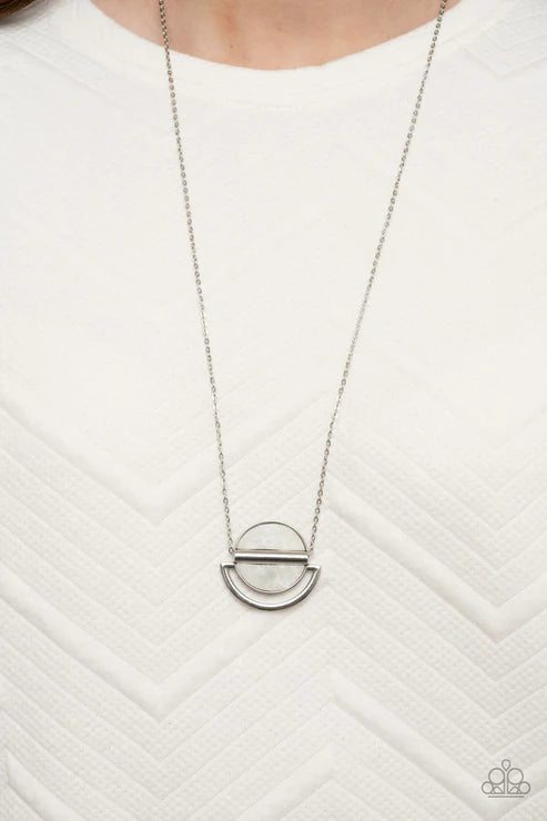 Ethereal Eclipse White Necklace