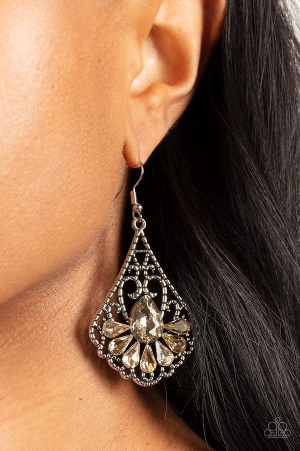 Exemplary Elegance - Brown Earring