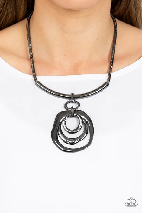 Forged in Fabulous - Black Gun Metal Necklace