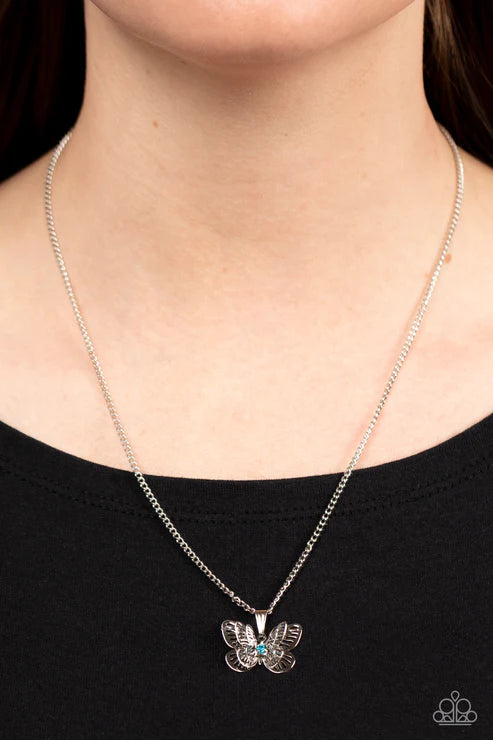 High Flying Fashion Blue Necklace