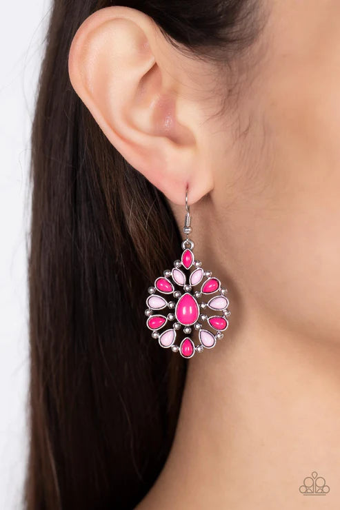 Lively Luncheon Pink Earring