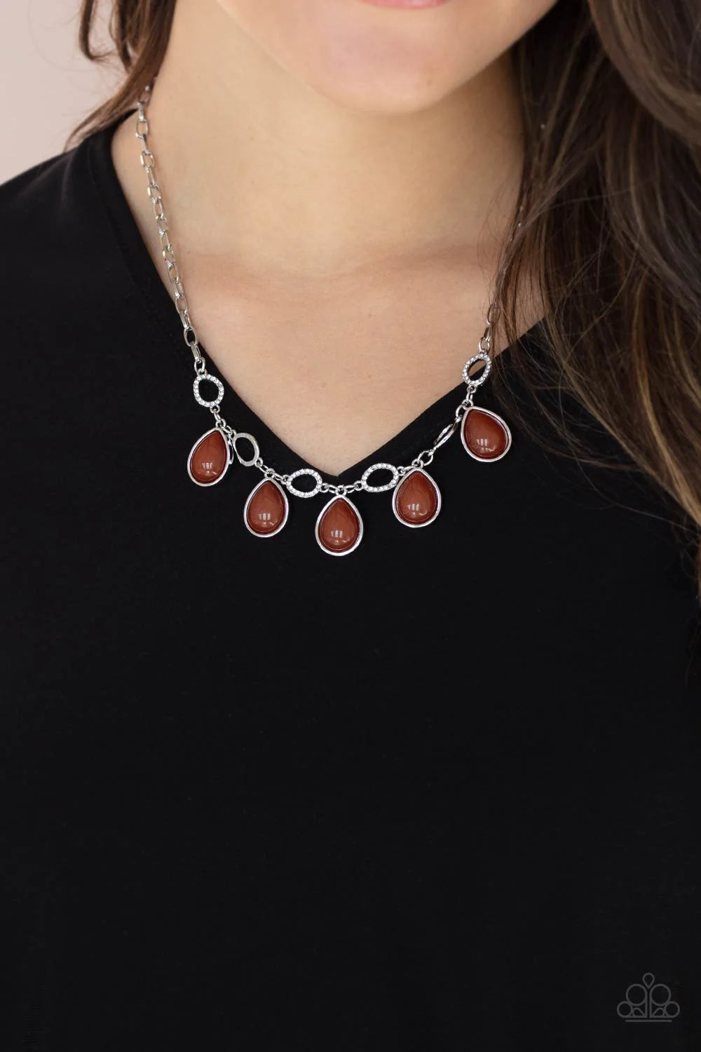 Majestically Mystic Brown Necklace