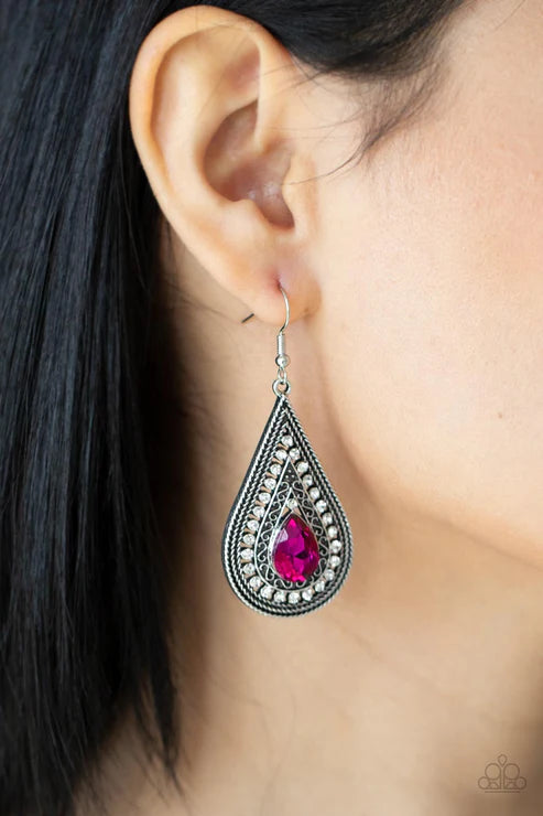 Metro Masquerade Pink Earring