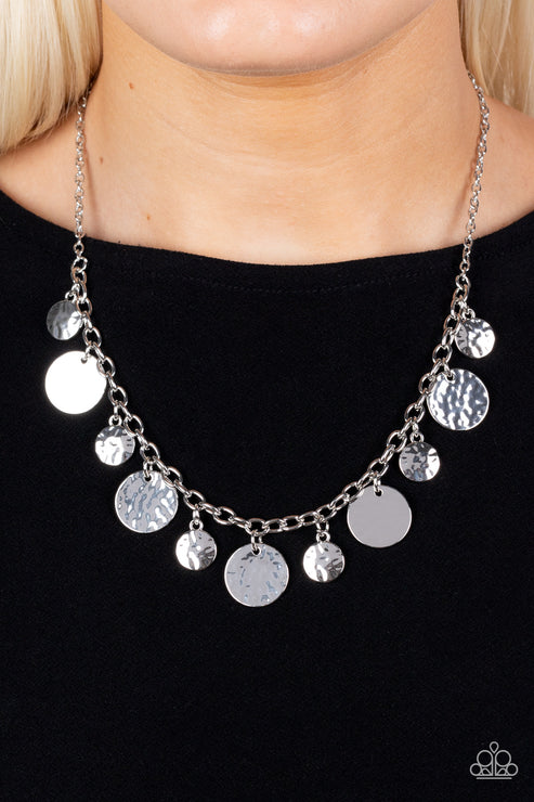 Model Medallions Silver Necklace