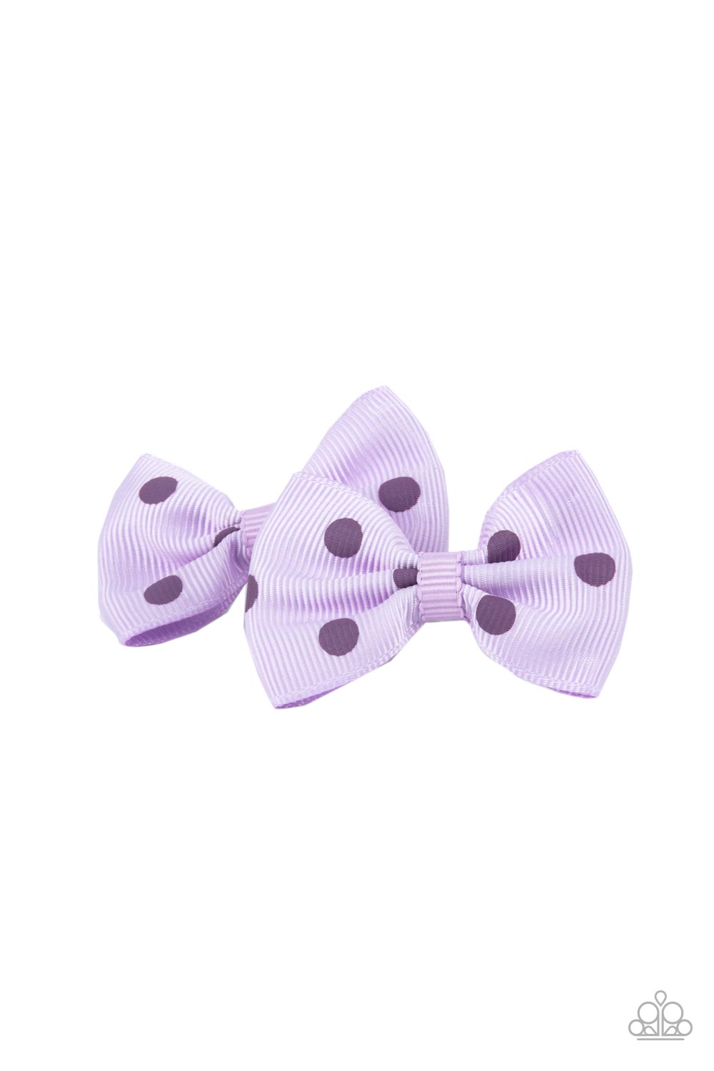 Polka Dot Drama Purple Hair Clip