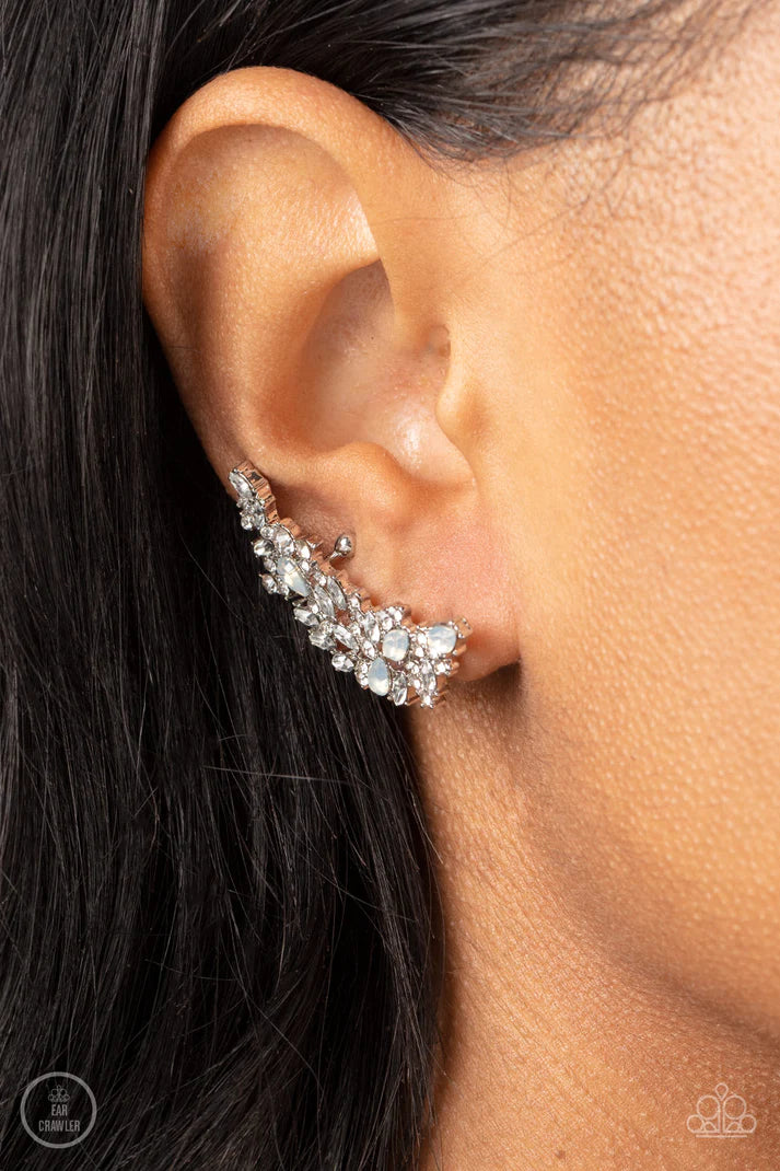 Prismatically Panoramic - White Earring