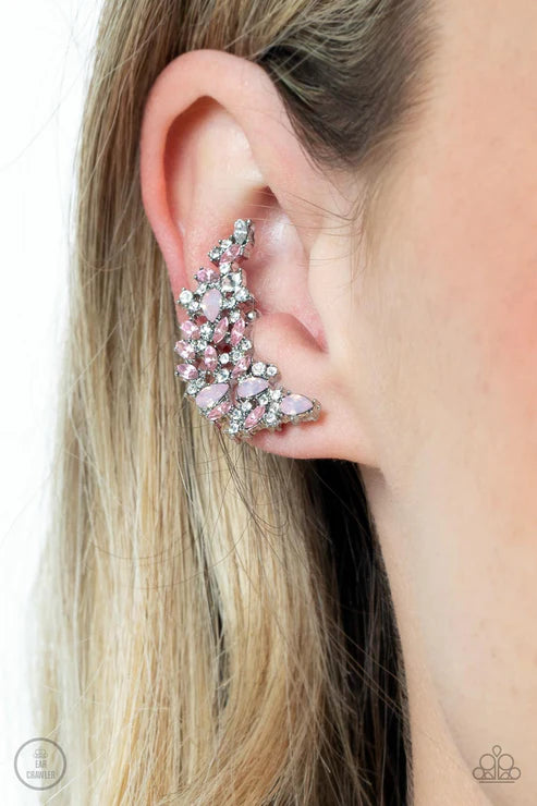Prismatically Panoramic Pink Earring - Ear Crawler