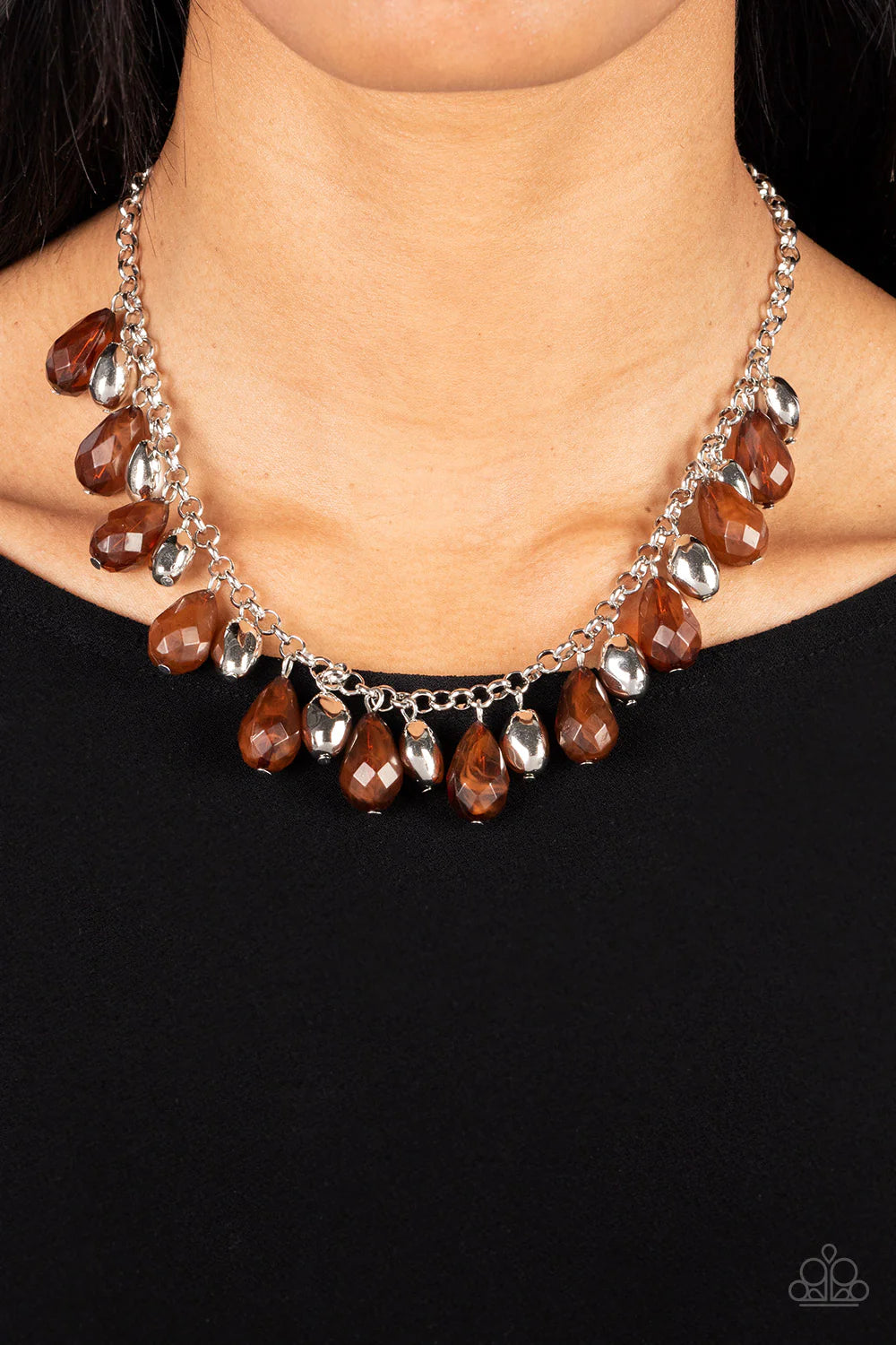Summertime Tryst - Brown Necklace