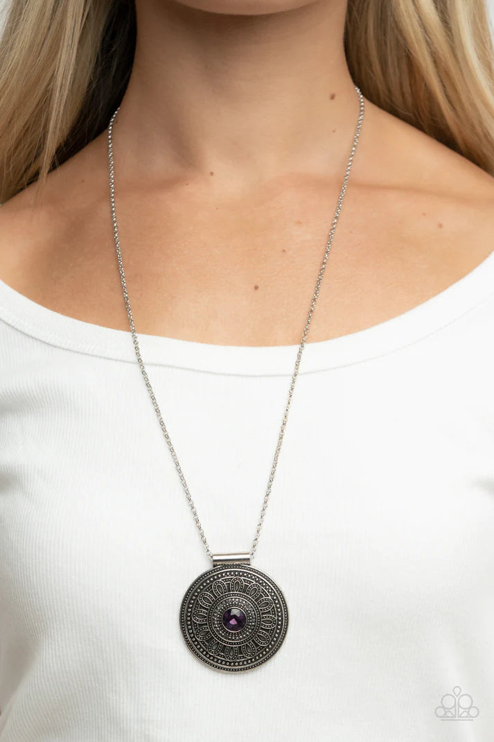 Toga Party - Purple Necklace