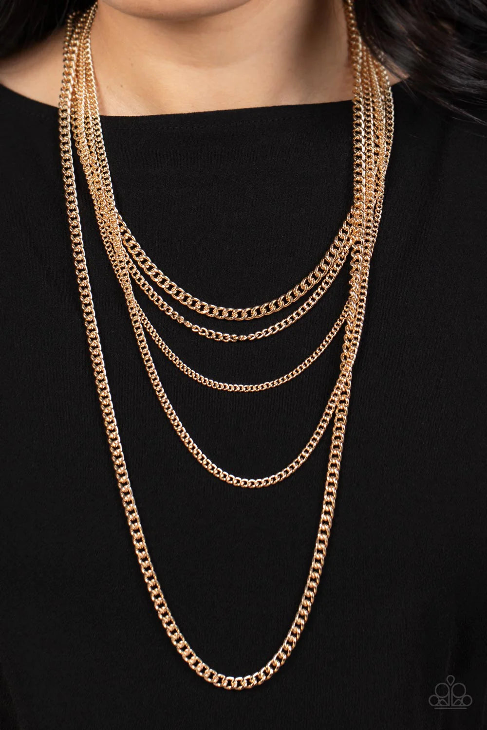 Top of the Food Chain - Gold Necklace