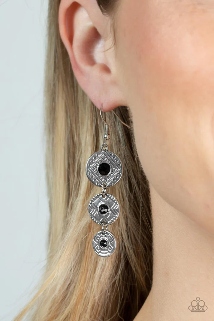 Totem Temptress Black Earring