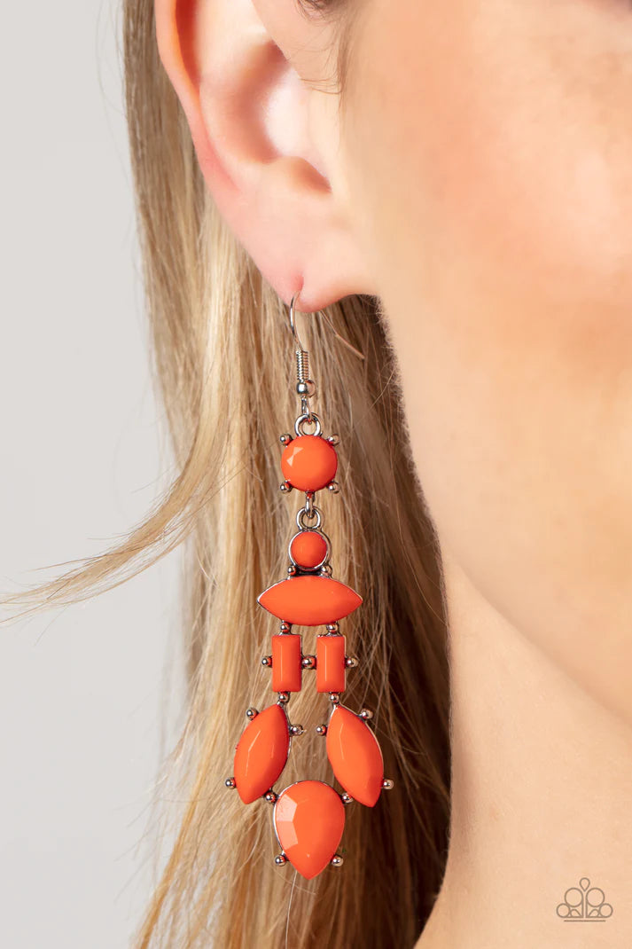 Visually Vivacious - Orange Earring