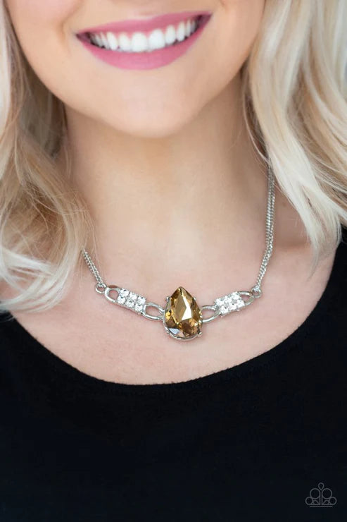Way To Make An Entrance Brown Necklace
