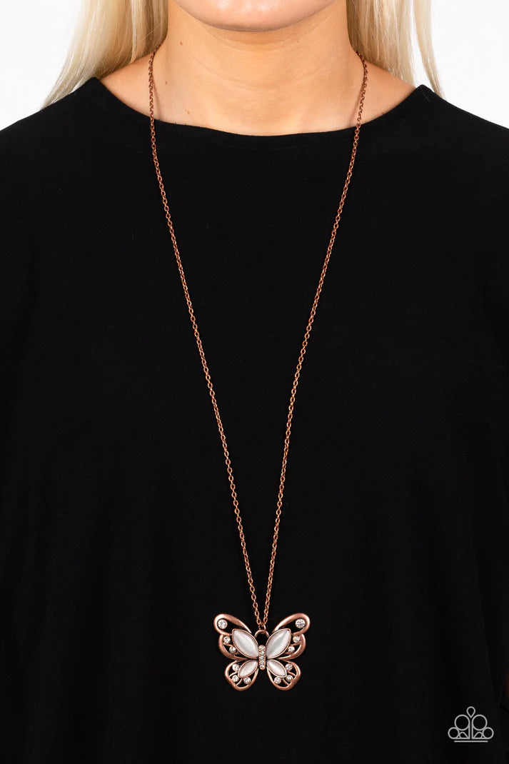 Wings Of Whimsy - Copper Necklace