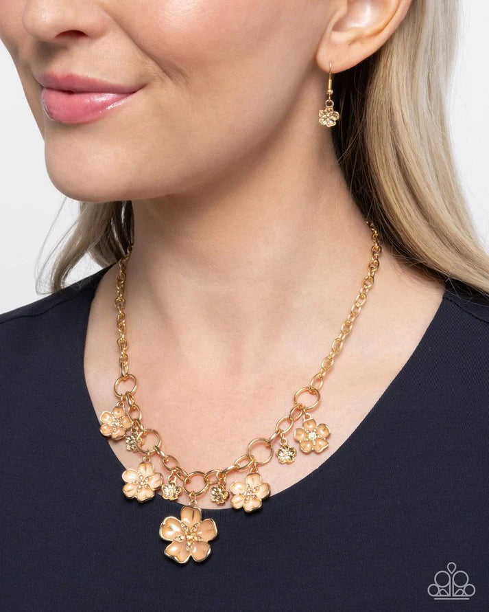 Secretive Sprig  - Brown Necklace