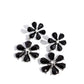 A Blast of Blossoms - Black Earring