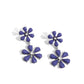 A Blast of Blossoms - Blue Earrings