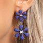 A Blast of Blossoms - Blue Earrings