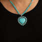 A Heart of Stone - Blue Necklace