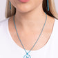 Abstract ASL - Blue Necklace