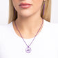 Abstract ASL - Purple Necklace