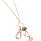 Abstract Allegiance - Gold Necklace