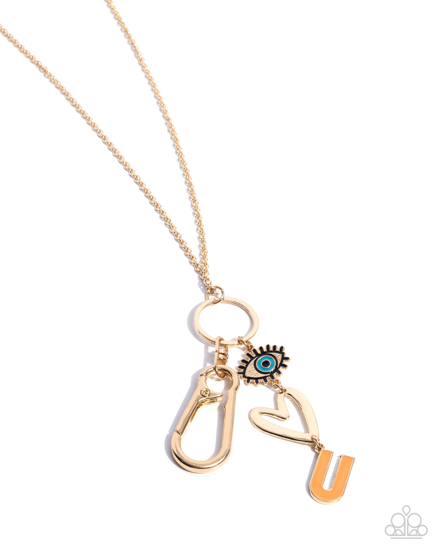 Abstract Allegiance - Gold Necklace