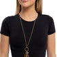 Abstract Allegiance - Gold Necklace