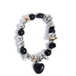 Adorably Asymmetrical - Black Bracelet
