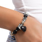 Adorably Asymmetrical - Black Bracelet