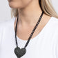 Affectionate Action - Black Necklace