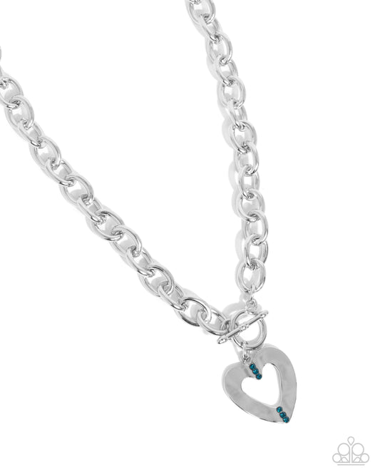 Affectionate Assist - Blue Necklace and Affectionate Assembly - Blue Bracelet - Complete Look