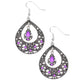 All-Girl Glow - Purple Earring