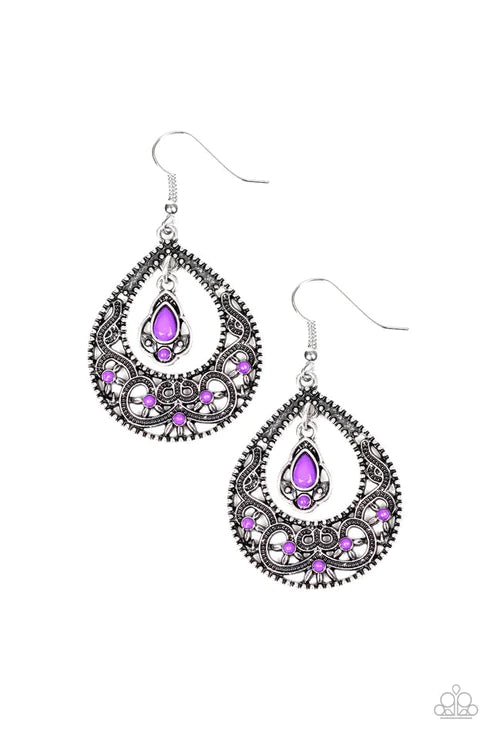 All-Girl Glow - Purple Earring