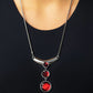 Alluring Andante - Red Necklace