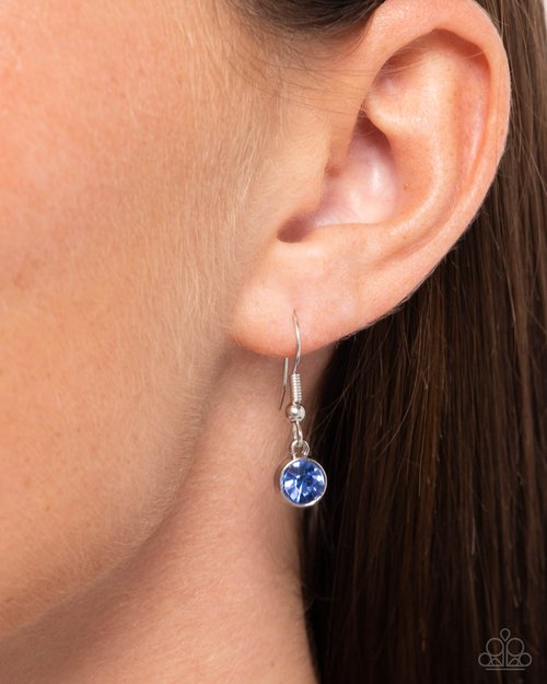 Anchored Accent - Blue Necklace