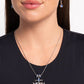 Anchored Accent - Blue Necklace