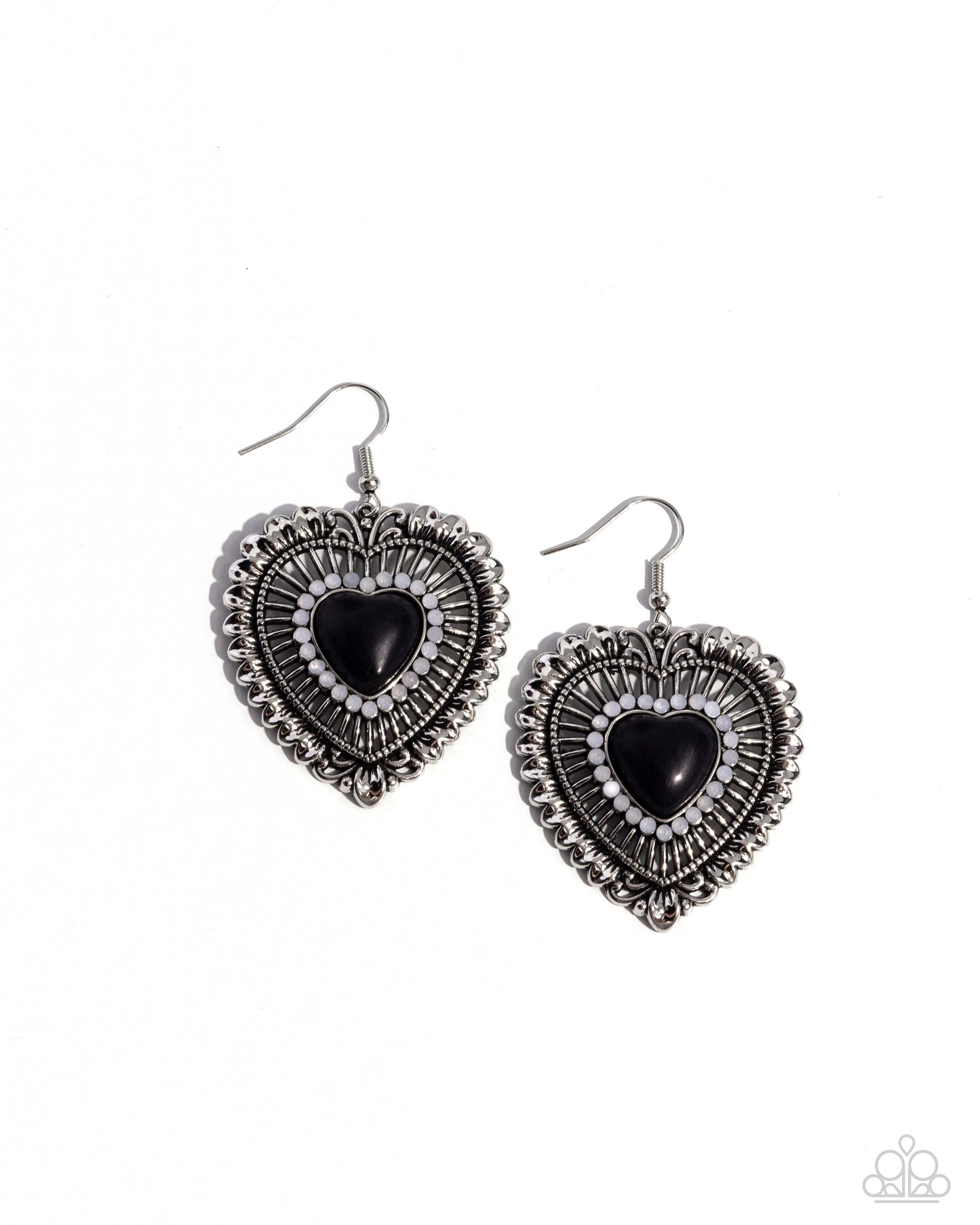 Antiqued Advocate - Black Earring