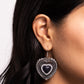 Antiqued Advocate - Black Earring