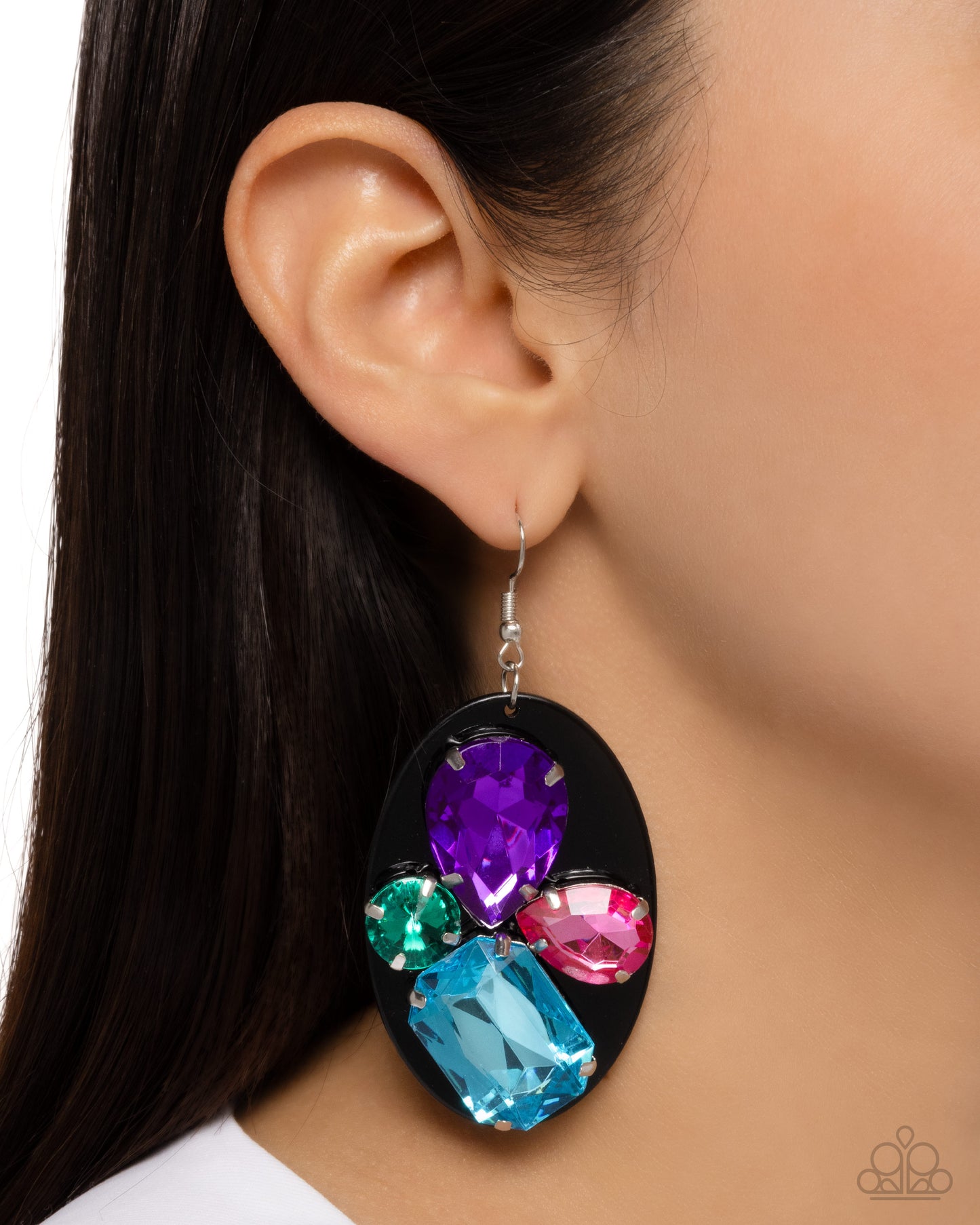 Attention Grabber - Black Earring