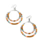 Audacious Arrangement - Orange Earring